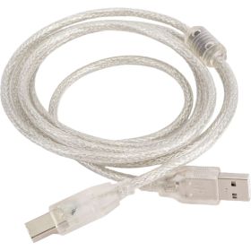 Кабель Cablexpert USB 2.0 Pro AM/BM 2м, экран прозрачный CCF-USB2-AMBM-TR-2M (артикул 16205169) – фото 1