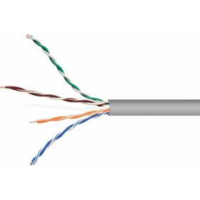 Кабель Cablexpert UTP5e, 4 пары, 0.51 мм, CCA, одножильный, 100 м, серый UPC-5051E-SOL/100 (артикул 15937292) – фото 1