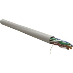 Кабель витая пара WRline WR-UTP-4P-C5E-PVC-GY неэкранированный U/UTP, категория 5e, 4 пары (0,50 мм), одножильный, внутренний, PVC нг(А)-LS, серый, 305м 505749 (артикул 26746700) – фото 1