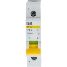 Рубильник IEK ВН-32 1Р 20А ИЭК MNV10-1-020 (артикул 15164746) – фото 1