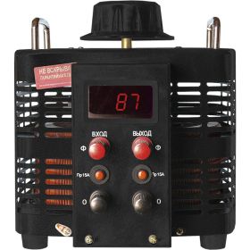 ЛАТР Энергия Black Series 1Ф TDGC2-5кВА 15А 0-300V цифр. Е0102-0104 (артикул 15747287) – фото 1