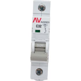 Автоматический выключатель EKF AVERES AV-6, 1P, 32A, 6kA, SQ mcb6-1-32C-av (артикул 16126507) – фото 1
