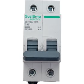 Автоматический выключатель Systeme Electric City9 set ав с 32а 2p 4.5ka 230в C9F34232 (артикул 26625832) – фото 1