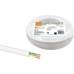 Провод ПУГСП TDM 3x1,5 5м, белый Народный SQ0126-0210 (артикул 21030868) – фото 1