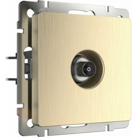ТВ-розетка WERKEL оконечная шампань рифленый W1183010 a051427 (артикул 15777333) – фото 1