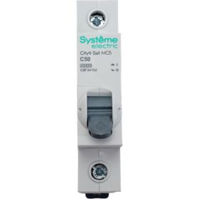 Автоматический выключатель Systeme Electric City9 set ав с 50а 1p 4.5ka 230в C9F34150 (артикул 26625682) – фото 1