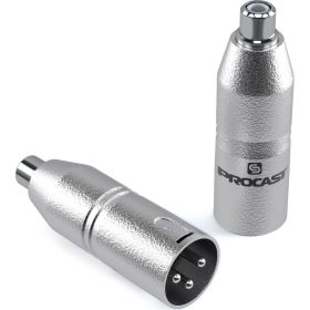 Переходник-адаптер PROCAST cable A-XLRm/RCAf XLR m/RCA f НФ-00000426 (артикул 22556079) – фото 1