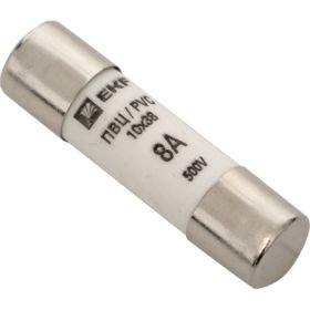 Цилиндрическая плавкая вставка EKF ПВЦ, 8А 20 шт PROxima pvc-10x38-8 (артикул 16360197) – фото 1