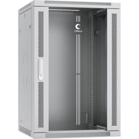 Телекоммуникационный настенный разобранный шкаф Cabeus 19" 18U цвет серый SH-05F-18U60/60-R (артикул 25921703) – фото 1