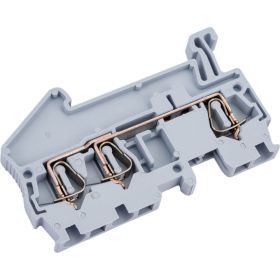 Колодка EKF клеммная, самозажимная, JXB-ST-2.5, 31А, 3 вывода, серая 45 шт PROxima plc-jxb-st-2.5-3 (артикул 16040366) – фото 1