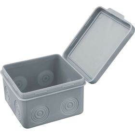 Распаечная коробка Navigator 93 757 nss-db-80-80-50-gr открытого монтажа без мембран 93757 (артикул 23787915) – фото 1