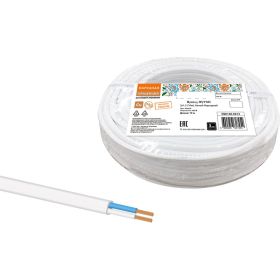 Провод ПУГСП TDM 2x1,5 10м, белый Народный SQ0126-0213 (артикул 21031636) – фото 1