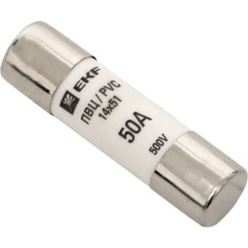 Плавкая вставка EKF, цилиндрическая, ПВЦ, 50А, 10 шт PROxima pvc-14x51-50 (артикул 16359681) – фото 1