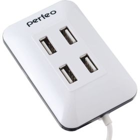 USB-концентратор Perfeo USB-HUB 4 Port, белый 30008643 (артикул 16376106) – фото 1