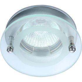 Встраиваемый спот POWERLIGHT 1xGU5,3x50W мат хром/стекло, алюм.литье 6210/1-4SCH (артикул 26510270) – фото 1