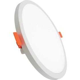 Светодиодный светильник truEnergy со встроенным драйвером круг 8W 4000K 640Lm D100мм белый пластик 10721 (артикул 20872557) – фото 1