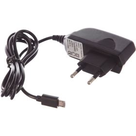Сетевое зарядное устройство REXANT microUSB 220В СЗУ 5V, max:1500mA шнур 1.2М черное 16-0260-1 (артикул 15906781) – фото 1