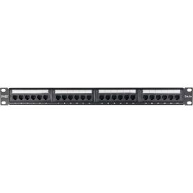 Патч-панель TWIST 19, 1U, 24 порта, RJ-45, cat. 5e, Krone IDC PP-19-1U-IDC-24-C5E-TWCS (артикул 20680215) – фото 1