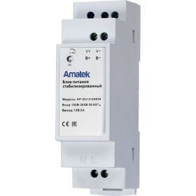 Блок питания Amatek AP-DU12/20DIN 12В / 2А резервированный, стабилизированный 7000705 (артикул 25230513) – фото 1