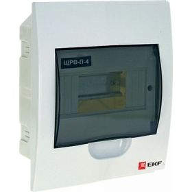 Распределительный встраиваемый щит EKF ЩРв-П-4 IP40 пластиковый pb40-v-4 (артикул 15913059) – фото 1