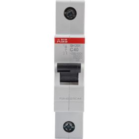 Автоматический выключатель ABB однополюсный, 40А, С, SH201, 6.0кА 2CDS211001R0404 (артикул 16098386) – фото 1