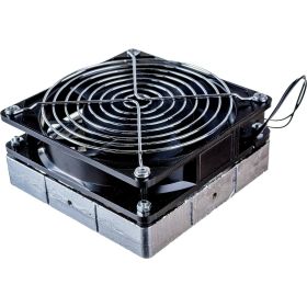 Обогреватель на DIN-рейку с вентилятором EKF PROxima Quadro 200Вт, 230В, IP20, SQ heater-vent-q-200-20 (артикул 16147568) – фото 1