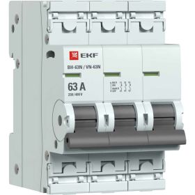 Выключатель нагрузки EKF PROxima 3P 63А ВН-63N S63363 (артикул 23347875) – фото 1
