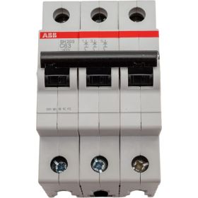 Автоматический выключатель ABB 3-полюсной sh203 c63 2CDS213001R0634 (артикул 27130808) – фото 1