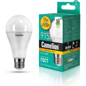 Светодиодная лампа Camelion LEDRB/11-A60/830/E27 (11Вт 220В, LED-M A60 11W 3000K E27) 15067 (артикул 26510540) – фото 1