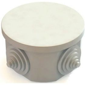 Распаечная коробка с крышкой ОП D85х40мм, IP54, 4вх. TDM SQ1401-0502 (артикул 15516446) – фото 1