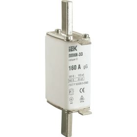 Плавкая вставка предохранителя ППНИ-33 IEK, габарит 0, 160А DPP20-160 (артикул 16302698) – фото 1