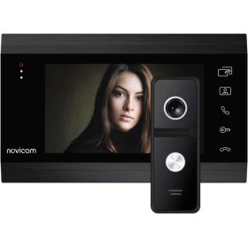 Комплект видеодомофона Novicam dark magic 7c kit для квартиры, дома и офиса 4222 (артикул 27077090) – фото 1