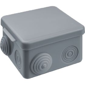 Распаечная коробка Navigator NSS-DB-100-100-50-8-GR открытого монтажа 93248 (артикул 20680473) – фото 1
