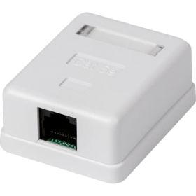 Универсальная розетка TWIST на 1 порт RJ-45 8p8c, cat. 5e, на плате, J-8P8C-C5E-1P-TWCS (артикул 20679147) – фото 1