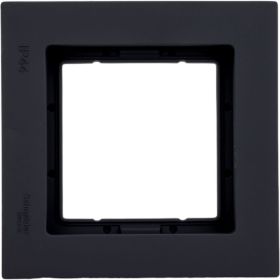 1-ая рамка Schneider Electric AtlasDesign Aqua Карбон IP44 SE ATN441001 (артикул 19932076) – фото 1