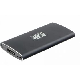 Внешний корпус AgeStar USB 3.0 mSATA, алюминий, черный, 3UBMS2 (BLACK) (артикул 21213208) – фото 1