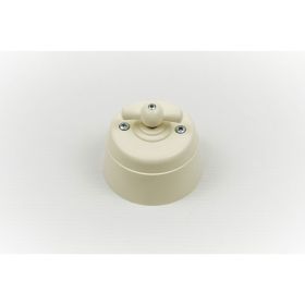 Поворотный выключатель Interior Electric с корпусом из пластика серии "вектор" (слоновая кость) ВПП03 (артикул 27672648) – фото 1