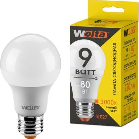 Лампа WOLTA LX A60 E27 9W 3000K 30Y60BL9E27 (артикул 16100829) – фото 1