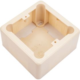 Установочная коробка GREENEL 1-местная 85х85х42 слоновая кость GE40232-02 (артикул 16255008) – фото 1