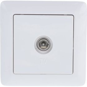 Телевизионная розетка Schneider Electric ХИТ, С/У, белый RAT-1S3-B (артикул 16314434) – фото 1