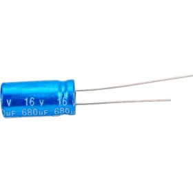 Электролитический конденсатор JB Capacitors 680мкФ, 16В, -55/105C, 8x16мм, JRB1C681M03500800160000BST-07 (артикул 28895624) – фото 1