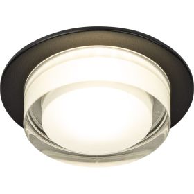 Декоративный встраиваемый светильник ЭРА DK107 BK MR16, GU5.3, черный Б0058397 (артикул 26677736) – фото 1