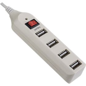 USB-HUB Perfeo PF-HYD-6001H 4 Port белый 30012981 (артикул 16376076) – фото 1