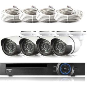 Комплект видеонаблюдения PS-link IP 5Мп KIT-C504IP-POE 4 камеры для улицы 2614 (артикул 22256697) – фото 1