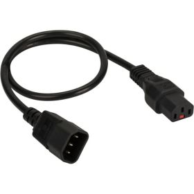 Шнур питания с блокировкой LANMASTER C13-C14, 3х0.75, 220В, 10А, черный, 2 метра LAN-PP13L/14-2.0-BK (артикул 16466338) – фото 1