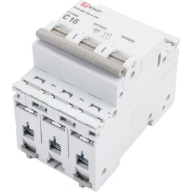 Автоматический выключатель EKF 3P 16А (C) 6кА ВА 47-63N PROxima M636316C (артикул 25559517) – фото 1