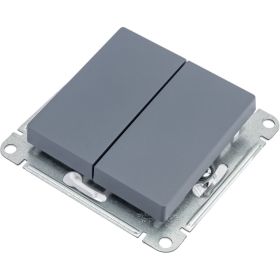 Переключатель Schneider Electric AtlasDesign Грифель 2-клавишный сх.6, 10АХ, механизм SE ATN000765 (артикул 19938208) – фото 1