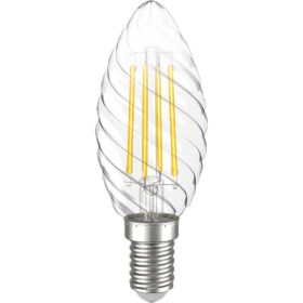 Лампа IEK серия 360 LED, CT35, свеча витая, 7вт, 230В, 4000К, E14 LLF-CT35-7-230-40-E14-CL (артикул 16459871) – фото 1