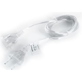 Сетевой шнур для гирлянд FERON 3м, 2х0,5мм2, прозрачный, DM303 41658 (артикул 18653087) – фото 1
