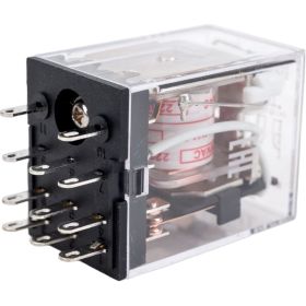 Промежуточное реле CHINT JZX-22F(D) 3 конт. с инд. LED 5А 220В AC 285361 (артикул 22962015) – фото 1